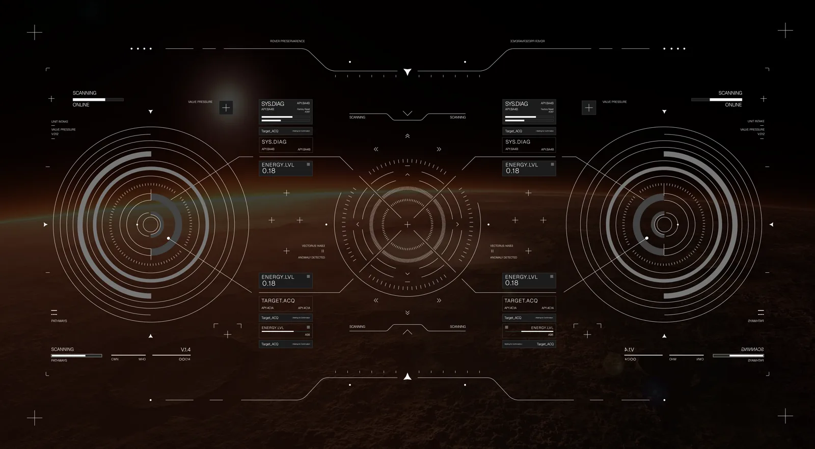 Concept UI for NASA's Perseverance Rover